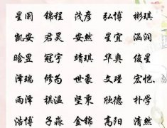 一个名字一句诗，用经典古诗词取名，颇有韵味